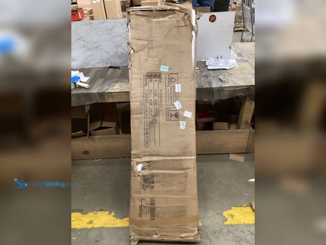 Lot 49-5407236 - White Vanity Desk. Chipped corners, used