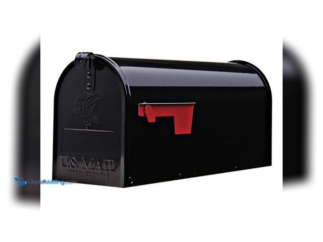 Lot 49-5440094 - Architectural Mailboxes
Elite Black, Medium, Steel, Post Mount Mailbox (lid dented) Unused