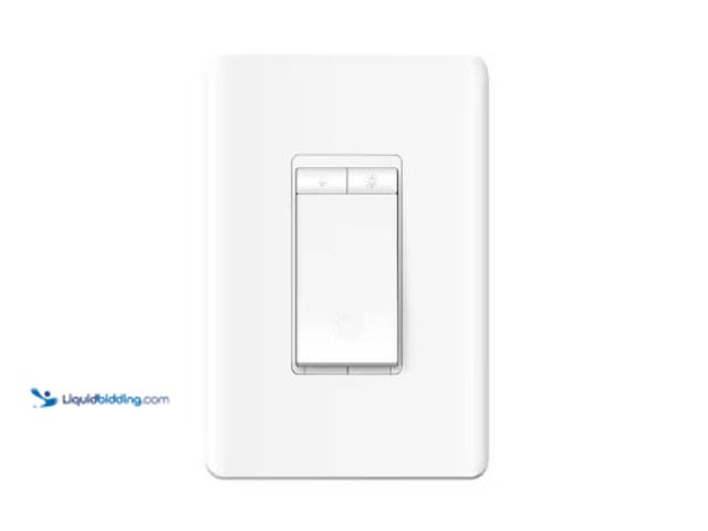 Lot 49-2004410 - Lot of (3) TP-LINK Tapo Smart Wi-Fi Light Dimmer Switch with Matter in White, Model # TS25, New, x3 ...