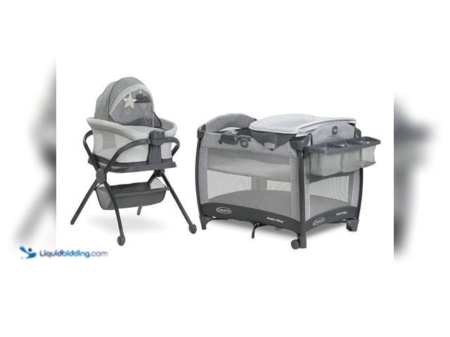 Lot 49-5453017 - Graco® Pack ‘n Play® Day2Dream™ Bassinet Deluxe Playard. [Model: B08K2S93ZQ] Used. Scuffs/scratches