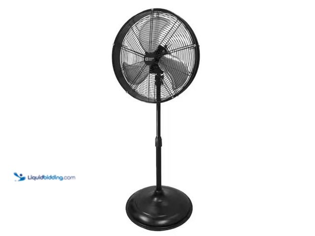 Lot 49-2005691 - Commercial Electric 20 in. Oscillating Pedestal Fan with Adjustable Height in Black, Model # SFSD1-5...