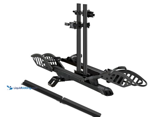 Lot 49-3600409 - Young Electric 2-Bike Hitch Electric Bike Rack, Folding Fat Tire E-Bike Carrier, 200 LBS Capacity, F...