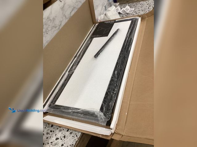 Lot 49-3531476 - Computer Desk 44 Inch, Home Office Desk Simple Study Writing Table, Sturdy Metal Frame, Scratch-Resi...