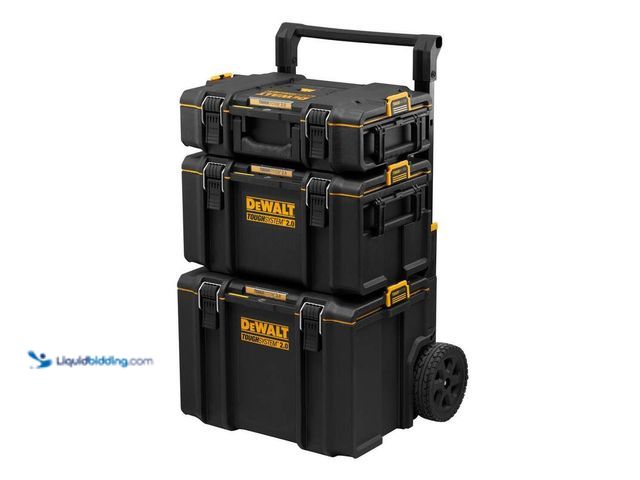 Lot 49-5406225 - Dewalt TOUGHSYSTEM 2.0 24 in. Tower Tool Box System (3 Piece Set), Model # DWST60437, Used, Scuffs/S...