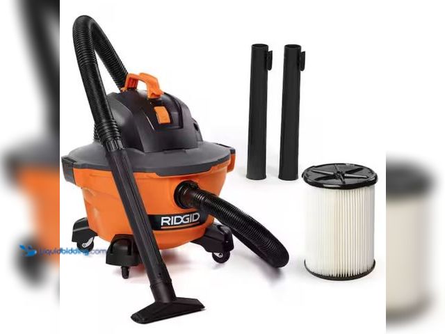 Lot 49-2005978 - RIDGID 6 Gal. 3.5 Peak HP NXT Shop Vacuum Wet Dry Vac with General Debris Filter, Locking Hose and A...