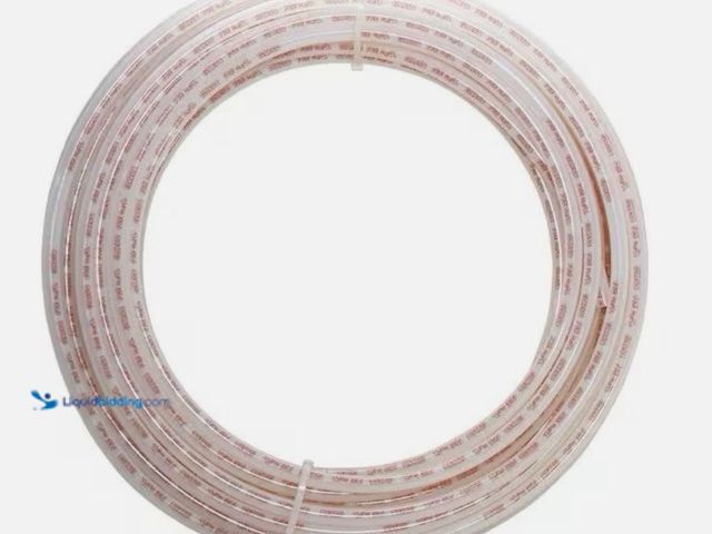 Lot 49-5574120 - Aquapex 3/4 In. X 100 Ft. White with Red Print PEX-A Expansion Pipe. UPC #7445039490423. Unused