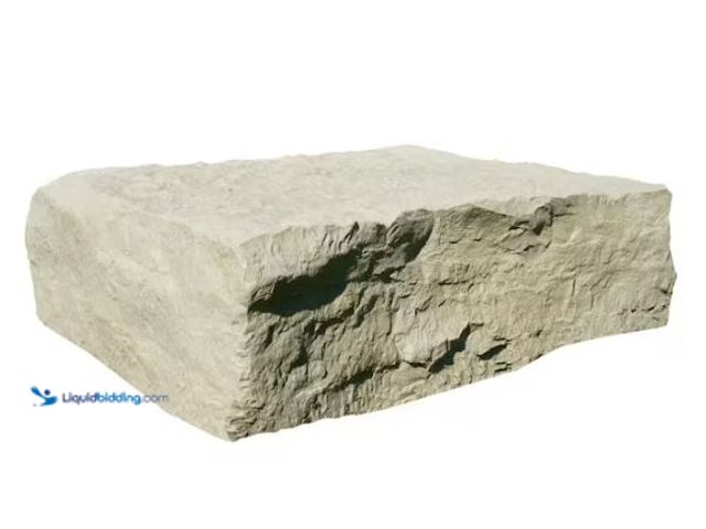Lot 49-1627362 - RTS Home Accents 13 in. x 42 in. x 34 in. Sandstone Polyethylene Extra Large Landscape Rock Model # ...