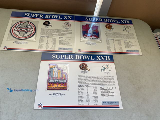 Lot 49-1977820 - Other LOT OF 3 NEW COLLECTIBLE SUPER-BOWL PATCHES INCLUDING SUPER BOWL XX, SUPER BOWL XIX AND SUPER ...