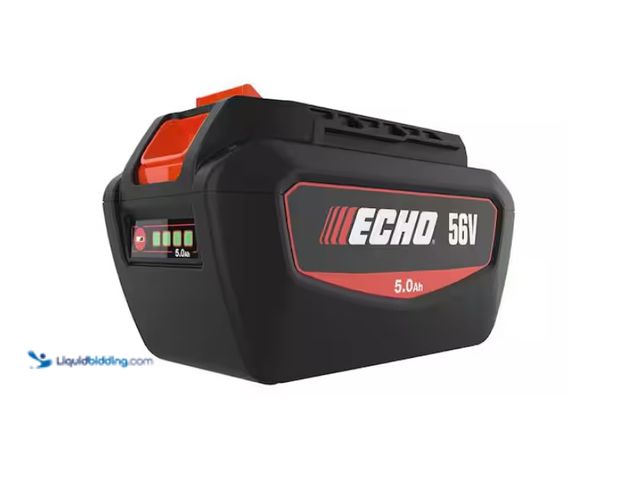 Lot 49-1622810 - Lot of (2) ECHO 56V High-Capacity 5.0Ah Lithium-Ion Battery with eCM Battery Management Technology a...