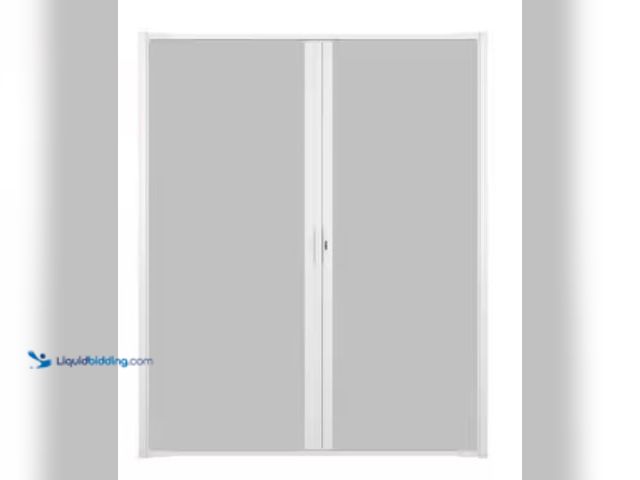 Lot 49-1631103 - Andersen 72 in. x 84 in. LuminAire White for Double Entry Door 68 in.-72 in. Universal Handed Alumin...