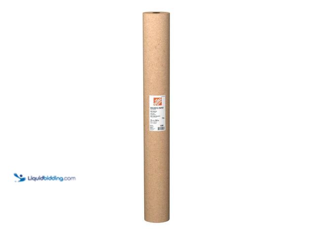 Lot 49-5560027 - QTY 5 -  The Home Depot
35 in. x 150 ft. Builders Paper. Model # BP35x140. Unused