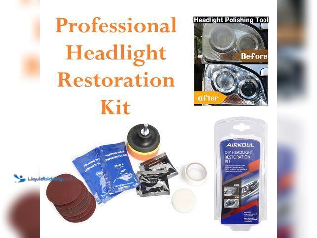 Lot 49-1616171 - eavy Duty Headlight Lens Restoration Kit - NEW - Professional headlight restoration kit lets you shi...