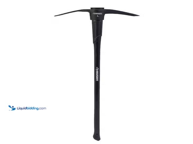 Lot 49-3611909 - Husky 5 lb. Pick Mattock with 36 in. Fiberglass Handle, Model # 34213, Used, Scuffs/Scratches. (NOTE...