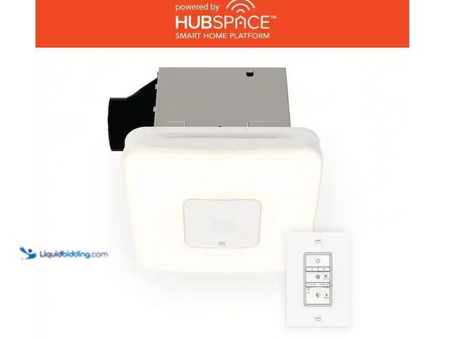 Lot 49-5561112 - Commercial Electric
80 /110 CFM Ceiling/Wall Mount Roomside Installation Smart Bathroom Exhaust Fan...