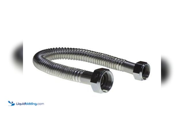 Lot 49-5581589 - QTY 4 - RectorSeal 1 in. FIP x 3/4 in. FIP x 24 in. Ultra Flex Corrugated 304 Stainless Steel Water ...