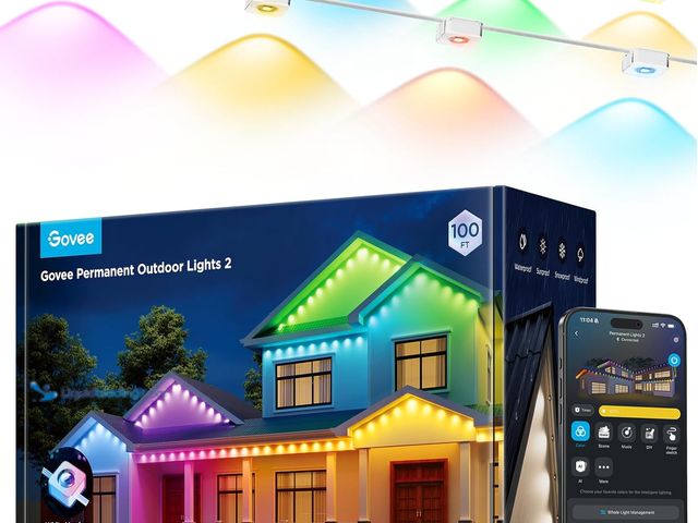 Lot 49-5488318 - Govee Permanent Outdoor Lights 2, 150ft RGBIC Outdoor Lights with 108 LED Lights, IP67 Waterproof, 1...