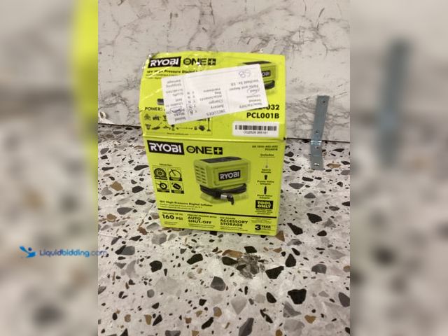 Lot 49-5460463 - RYOBI
ONE+ 18V Cordless High Pressure Inflator (Tool Only) Internet # 327406129
Model # PCL001B
S...