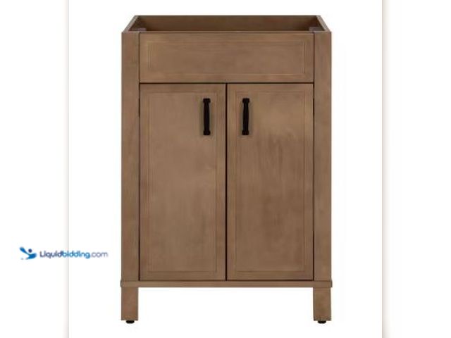 Lot 49-5436519 - Home Decorators Collection Winsome 24 in. Bath Vanity Cabinet without Top in Sand. Model # WS24-SD. ...