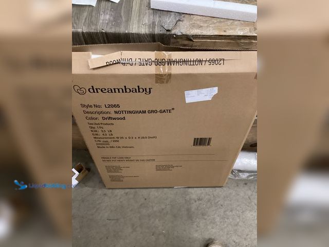 Lot 49-5411722 - Dreambaby 27.5-41" Nottingham Rustic Wooden Baby Gate for Stairs and Doorways - Two Mount Options: D...