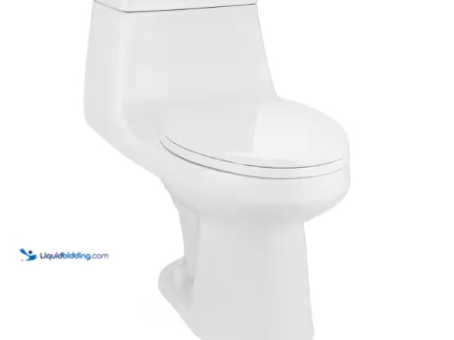 Lot 49-1572286 - Glacier Bay McClure 12 inch Rough In One-Piece 1.1 GPF/1.6 GPF Dual Flush Elongated Toilet in White ...