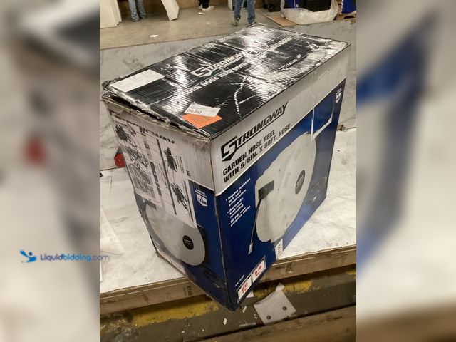 Lot 49-3540294 - Strongway Retractable Garden Hose Reel with 5/8in. Dia. x 80ft.L Hose, Wall Mount. Model: 61098. Unu...