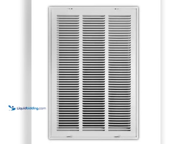 Lot 49-3611968 - Everbilt 16 in. x 25 in. Steel Return Air Filter Grille in White, Model # E190RF16X25, Unused.  Ref#...
