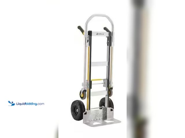 Lot 49-5555284 - Gorilla
1,000 lbs. Capacity Convertible All Aluminum Hand Truck with Multi-Grip Power Handle, Wide ...