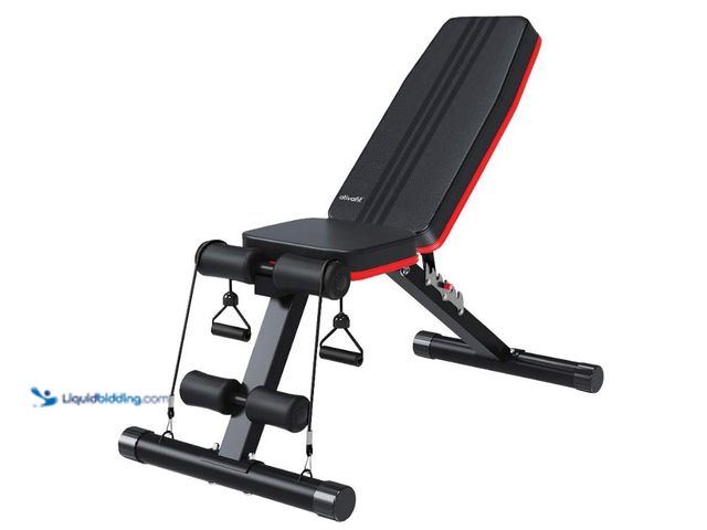 Lot 49-1571245 - Ativafit Adjustable Weight Bench for Full Body Workout Multi-Purpose Utility Weight Bench Foldable F...