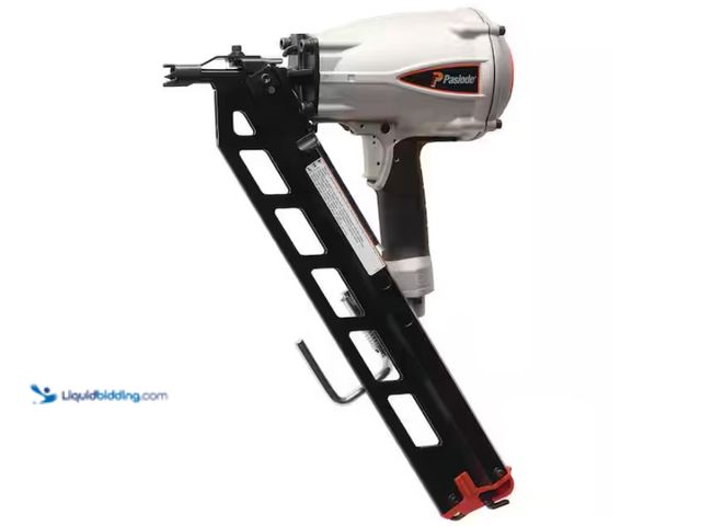 Lot 49-1628165 - Paslode Pneumatic 3-1/2 in. 30 degree Air Corded PowerMaster Plus Clipped-Head Framing Nailer, Model...