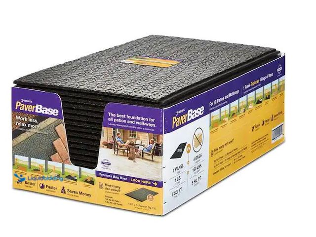 Lot 49-1568886 - Brock 20 in. x 36 in. Black Polypropylene Paver Base Panel (20-Case) Model # 345420HDB, New  Ref#SR0...