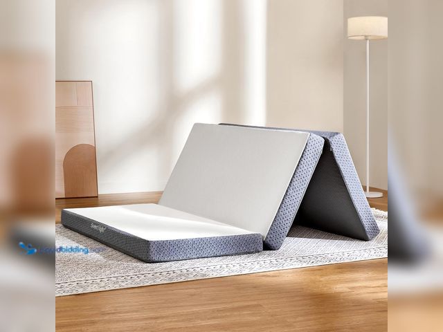 Lot 49-5409805 - Sweetnight Tri Folding Mattress - 4-inch Foldable Mattress with a Collapsible and Washable Cover | M...