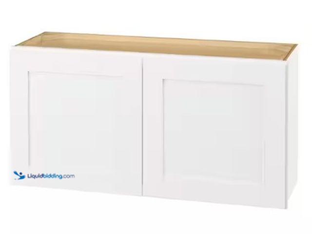 Lot 49-2022994 - Hampton Bay Avondale 36 in. W x 12 in. D x 18 in. H Ready to Assemble Plywood Shaker Wall Bridge Kit...