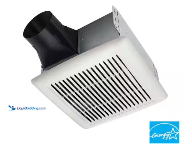 Lot 49-1624461 - Broan-NuTone Flex Series 80-110 Selectable CFM, Room Side Installation, Bathroom Ceiling Exhaust Fan...