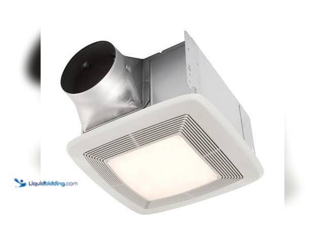 Lot 49-1629144 - Broan-NuTone QT Series Quiet 130 CFM Ceiling Bathroom Exhaust Fan with Light and Night Light, 1.5 So...