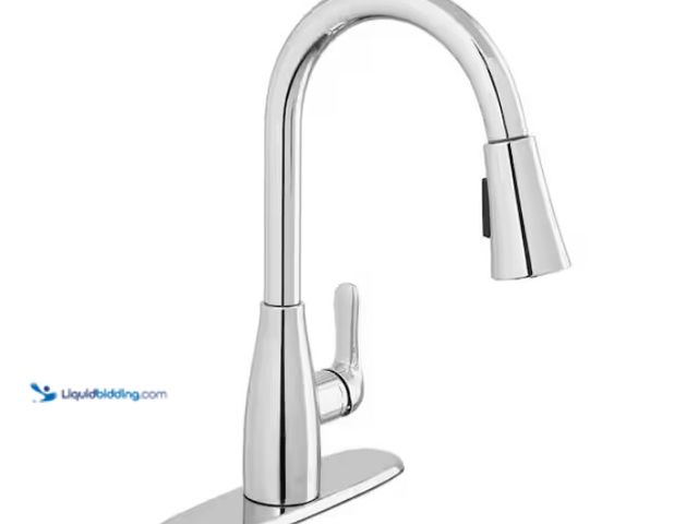 Lot 49-3613576 - Glacier Bay McKenna Single-Handle Pull Down Sprayer Kitchen Faucet in Polished Chrome with TurboSpra...