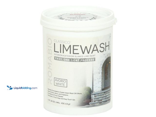 Lot 49-5447934 - ROMABIO 1-qt. Avorio White Limewash Interior/Exterior Paint. [Model # 10112] New
