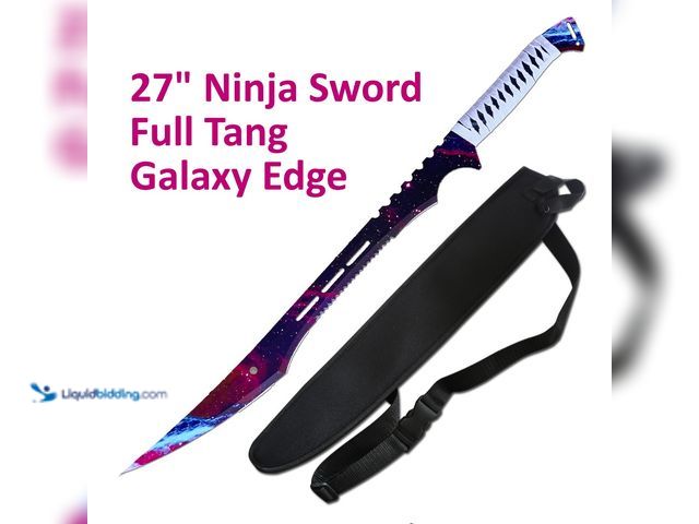 Lot 49-5434378 - Full Tang Ninja Sword 27" Galaxy Edge - NEW - Forged from high-quality 440 Stainless Steel and sharp...