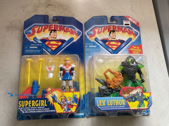 Lot 49-1505063 - COLLECTIBLE LOT OF 2 SUPERMAN 1998 ACTION FIGURES IN ORIGINAL PACKAGES INCLUDING SUPERGIRL AND LEX L...