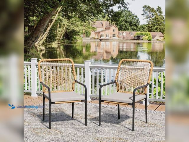 Lot 49-3564309 - Erovio
2-Piece All-Weather Wicker Stackable Outdoor Patio Dining Chairs with Rust-Resistant Metal F...