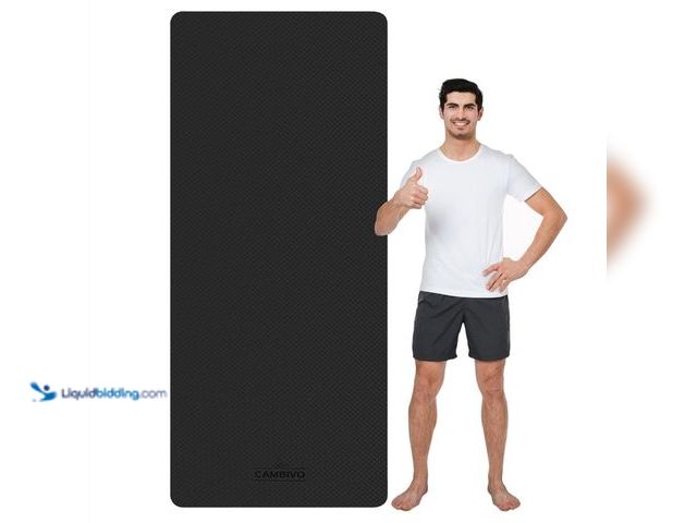 Lot 49-3430441 - CAMBIVO Extra Wide Yoga Mat for Women and Men (72"/84"x 32"x 1/4") TPE Workout Mat, Non-slip Large E...