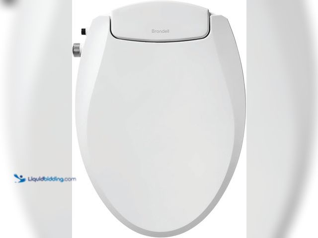Lot 49-5487466 - Brondell Bidet Toilet Seat Non-Electric Swash Ecoseat, Fits Elongated Toilets, White - Dual Nozzle S...