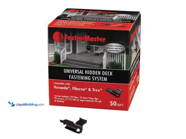Lot 49-5546687 - FastenMaster Universal Hidden Deck Fastening System – Stainless steel hidden deck screws and clips –...