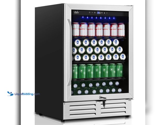 Lot 49-5484822 - Velivi
24 in. 210 (12 oz.) Can Built-in/Freestanding Beverage Cooler Fridge with Adjustable Shelves...