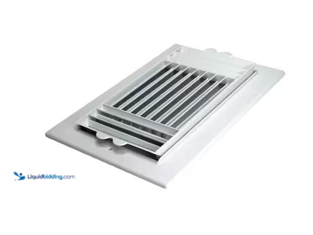 Lot 49-5545524 - Everbilt
10 in. x 6 in. Plastic Ceiling Register 3-Way, Unused in a PK of 4