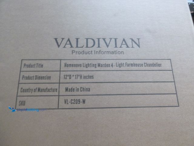 Lot 49-1518313 - Marden 4-Light Chandelier, Industrial Style Lighting for Entryway, Hallway and Dining Room - Matte B...