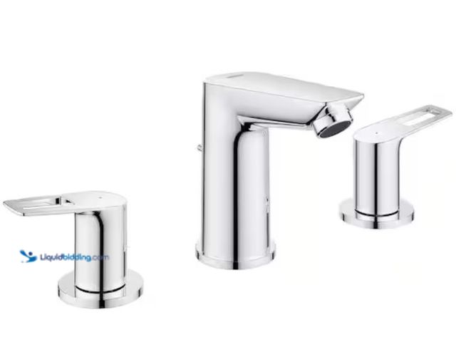 Lot 49-2006550 - GROHE BauLoop 8 in. Widespread 2-Handle Bathroom Faucet in StarLight Chrome, Model # 20225001, Unuse...