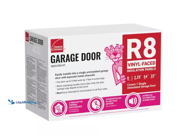 Lot 49-3430527 - (8-Panels) Owens Corning Garage Door Fiberglass Insulation Kit 22 in. x 54 in., Model # GD01, New.  ...