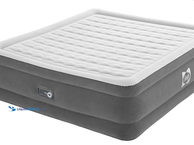 Lot 49-3639393 - Sealy Tritech Air Mattress King Size with Built-in Air Pump - 80" x 76" x 22", Model: 94072E, Slight...