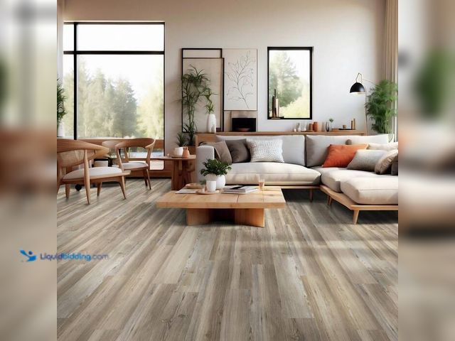 Lot 49-1520603 - Approx. (675) Sq.Ft. of TrafficMaster Hickman Coast 6 MIL x 6 in. x 36 in. Waterproof Click Lock Vin...