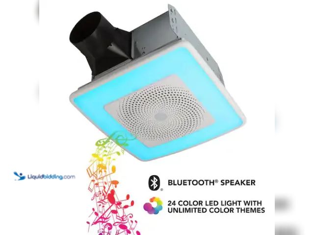 Lot 49-3616595 - Broan-NuTone Sensonic Series 110 CFM Ceiling Bathroom Exhaust Fan with Speaker and Bluetooth Wireles...